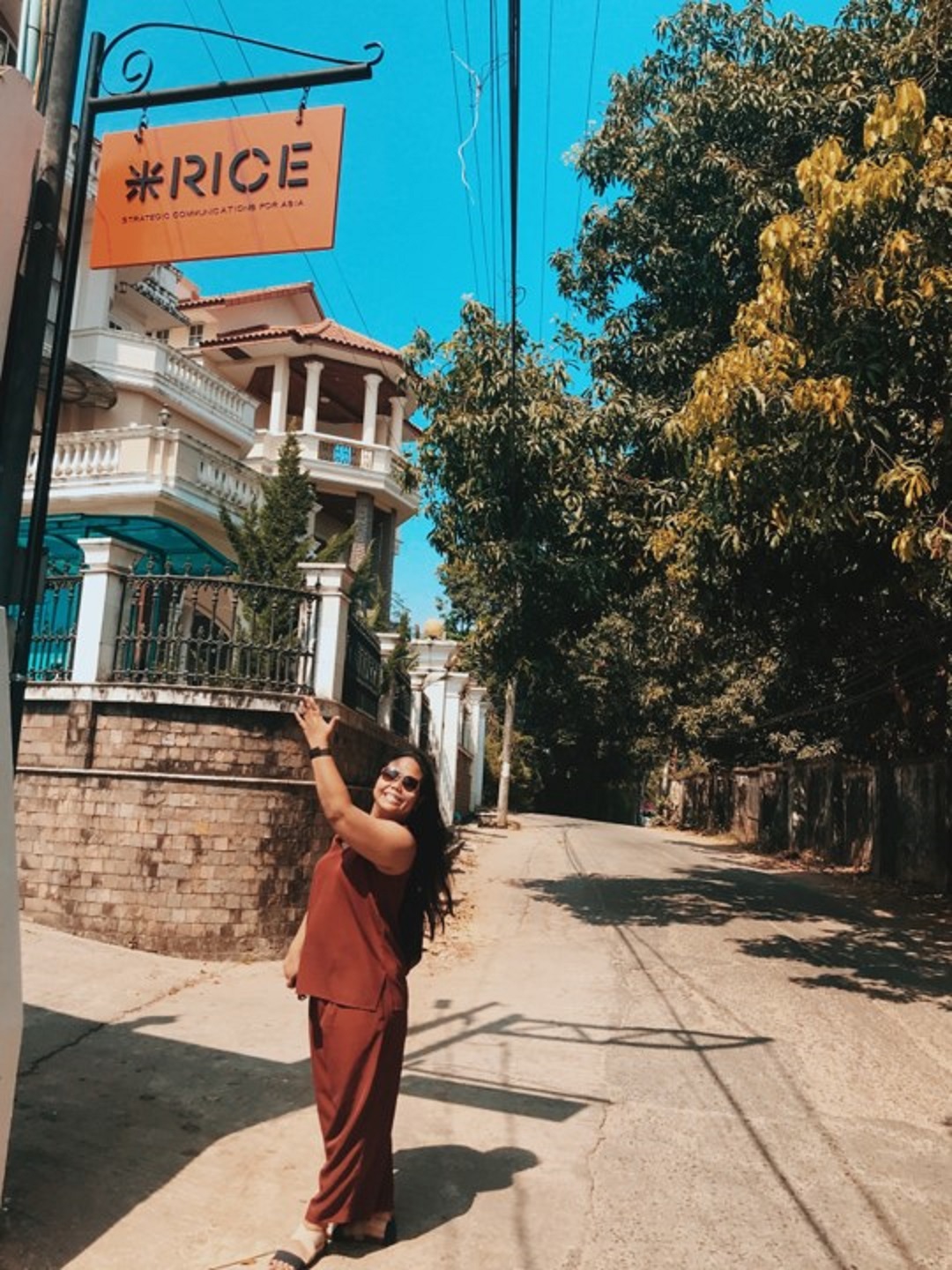 Donna Garcia at the RICE Myanmar Office; RICE Communications